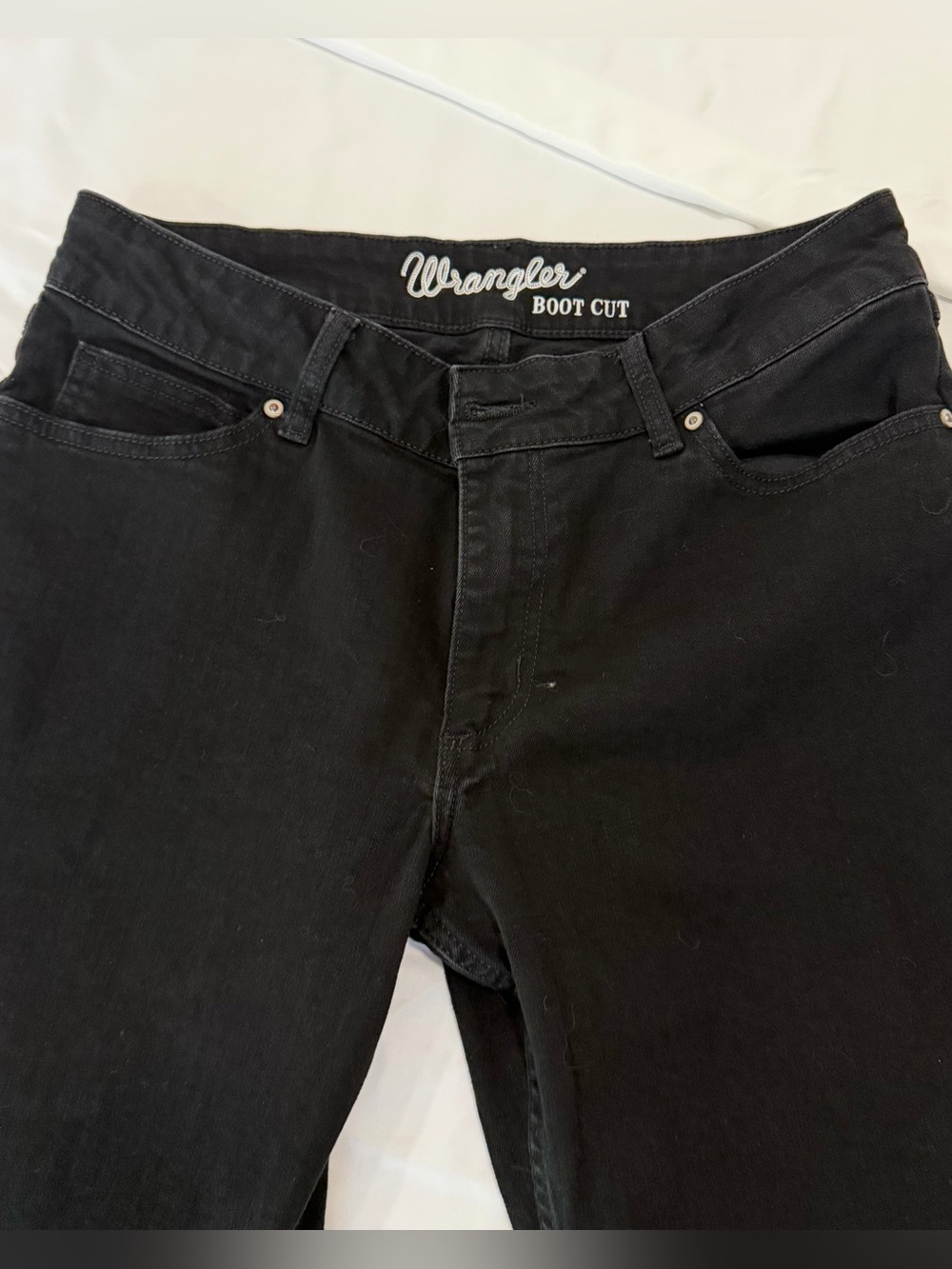 Wrangler Women's Black Boot Cut Jeans Size 13 x 36